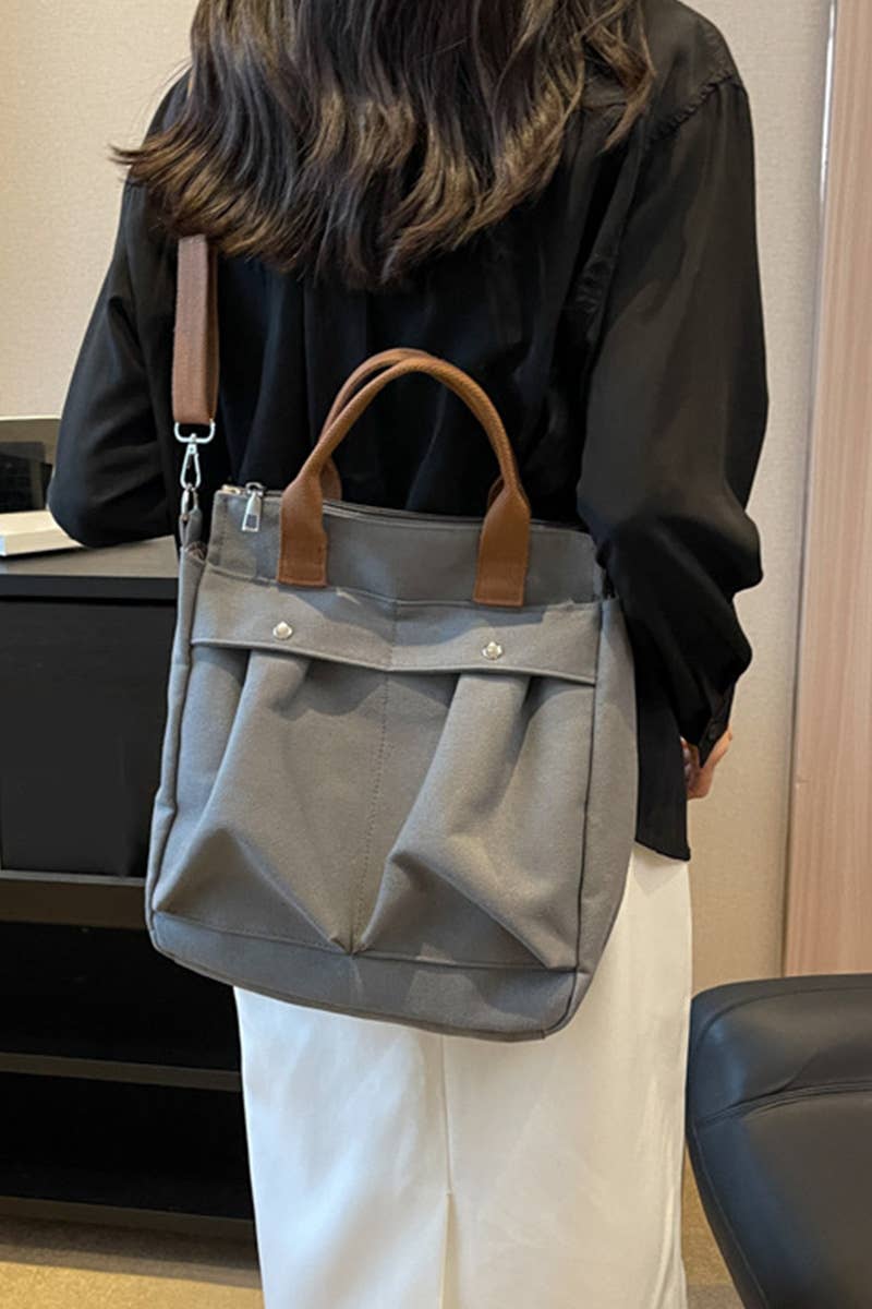 WRINKLED POCKET LARGE CANVAS MESSENGER BAG_CUAB0100