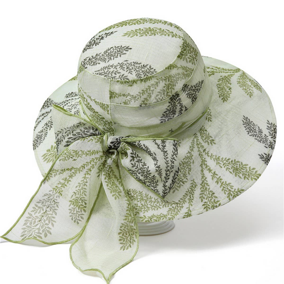 BOW MESH SUN PROTECTION UV BUCKET HAT_CWAH1460