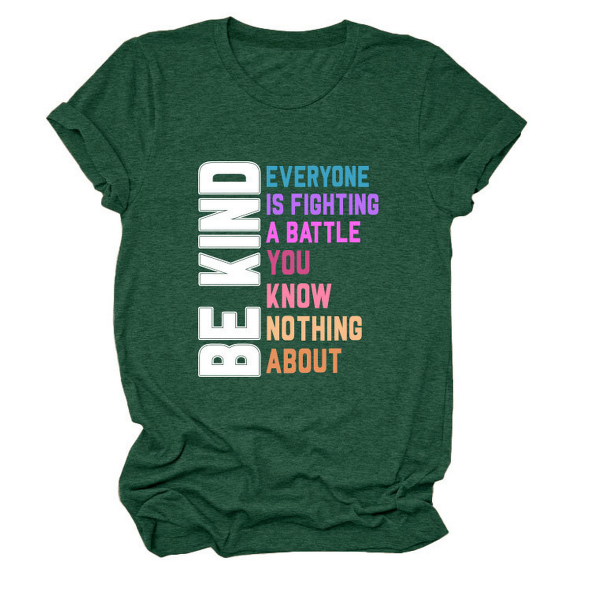 Trendy Women¡¯s Tee with Kindness Slogan