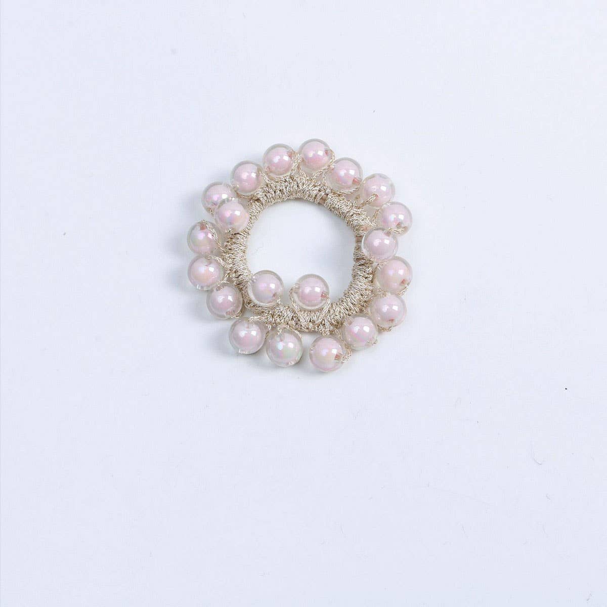 Cute Jelly Bead Hair Tie Boho Simple High Elastic