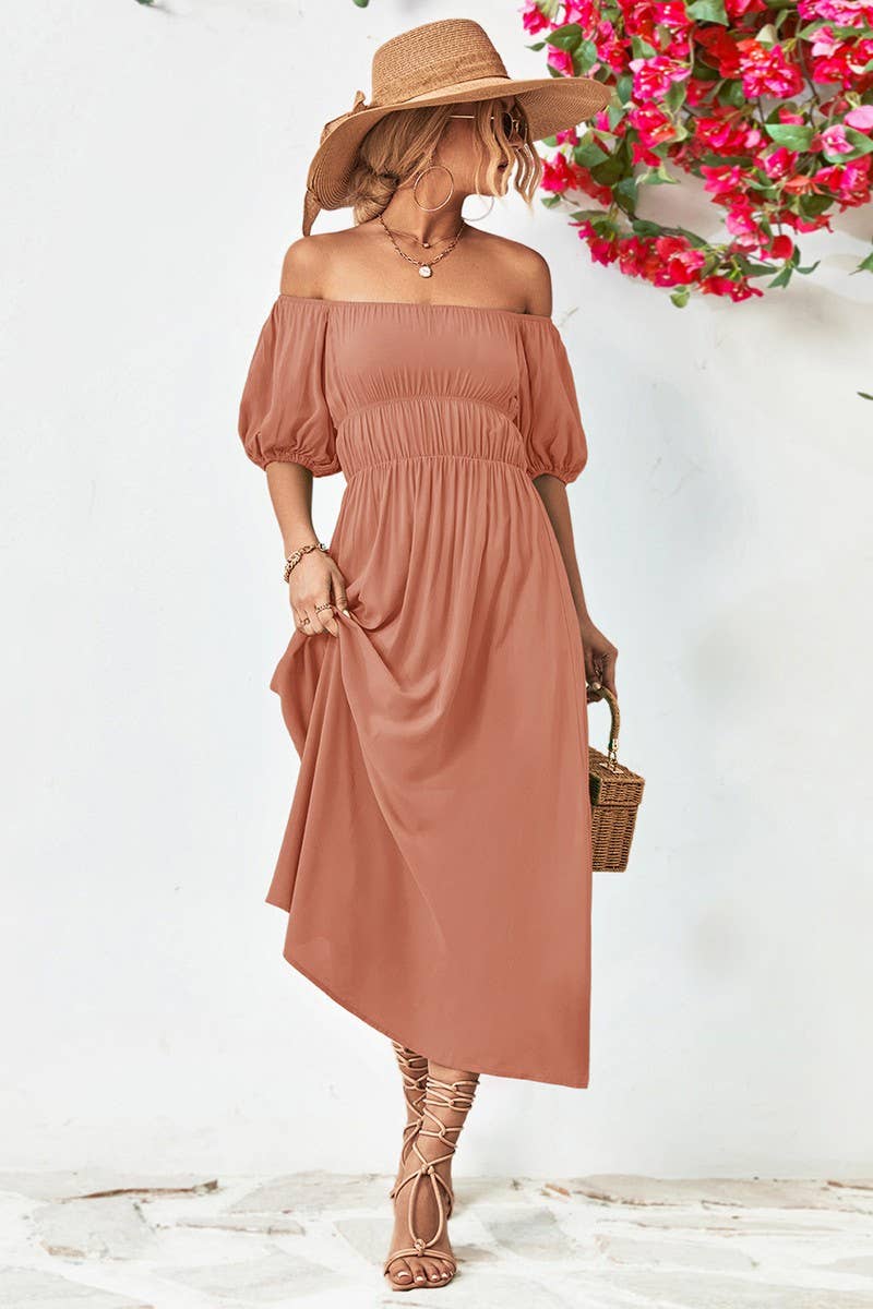 CWDMD4607_2025 NEW FRESH AND SWEET ONE-SHOULDER DRESS