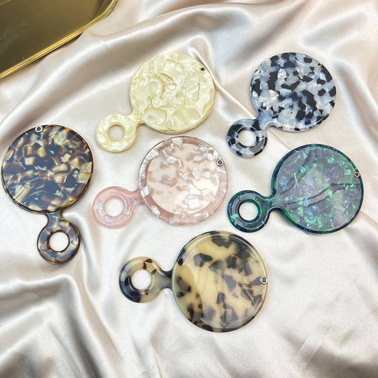 Portable Compact Round Mirror for Purse Travel_CWMM6370