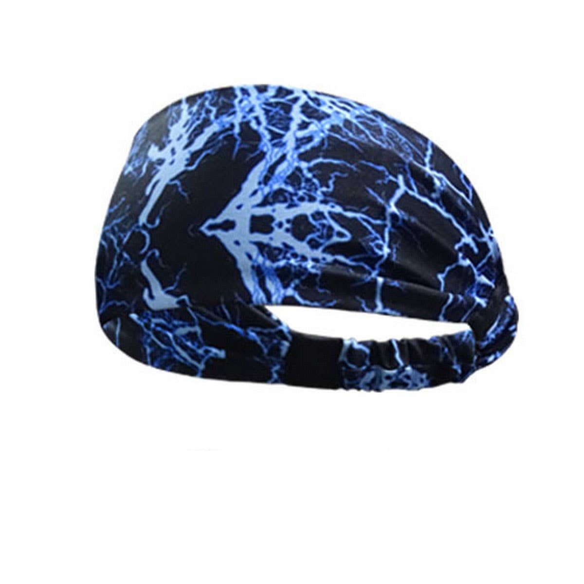 Wide Printed Sports Headband for Yoga & Workouts