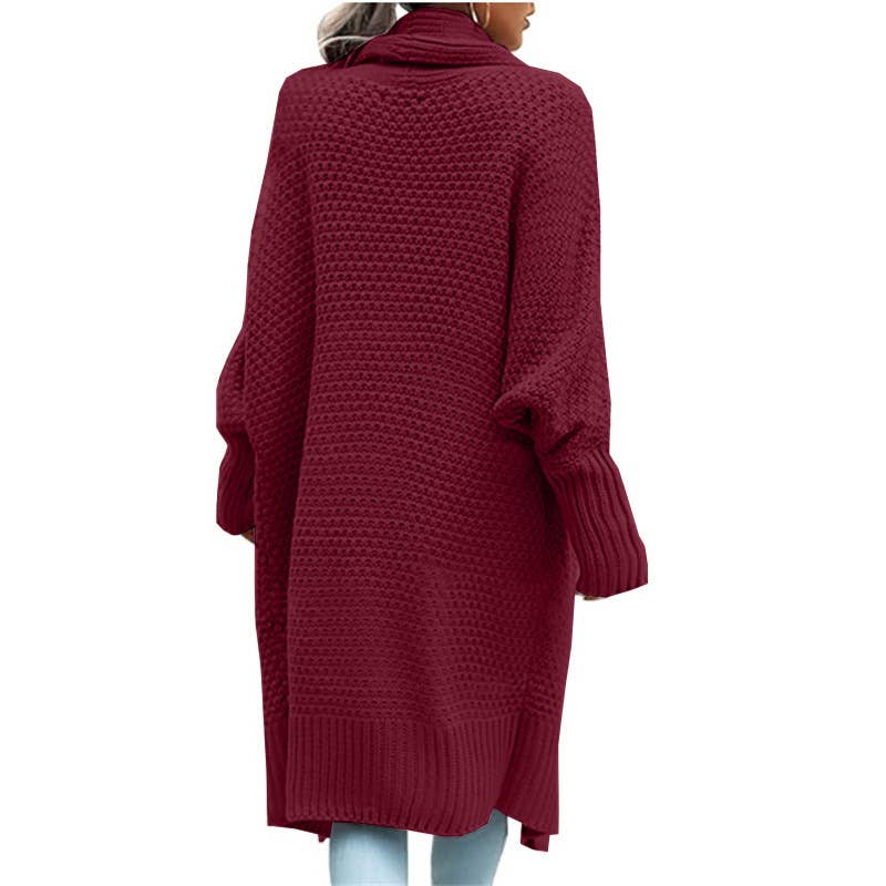 LONG CARDIGAN BATSLEEVE SWEATER COAT