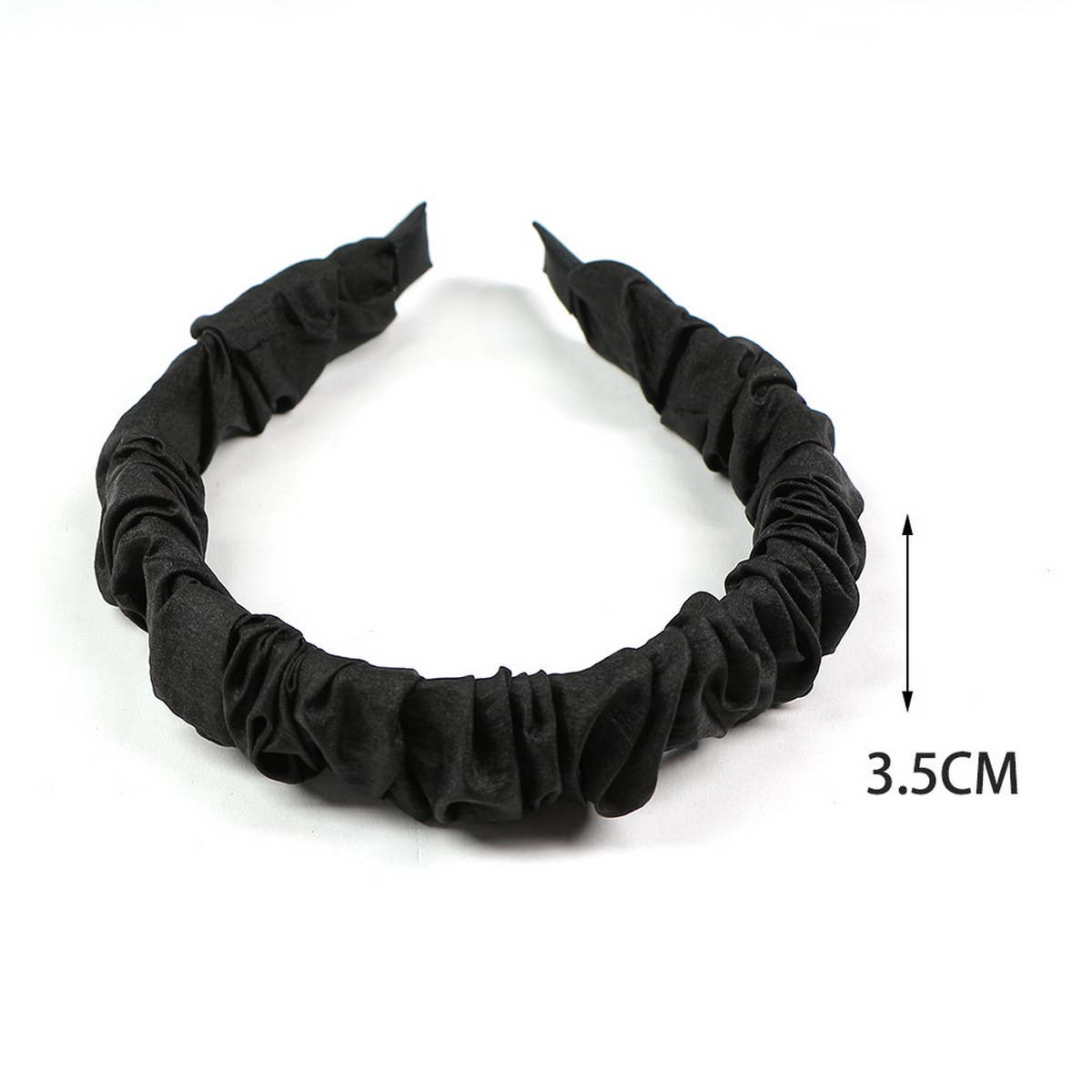 SIMPLE CRUMPLED PLEATED HEADBAND_CWAHA0984