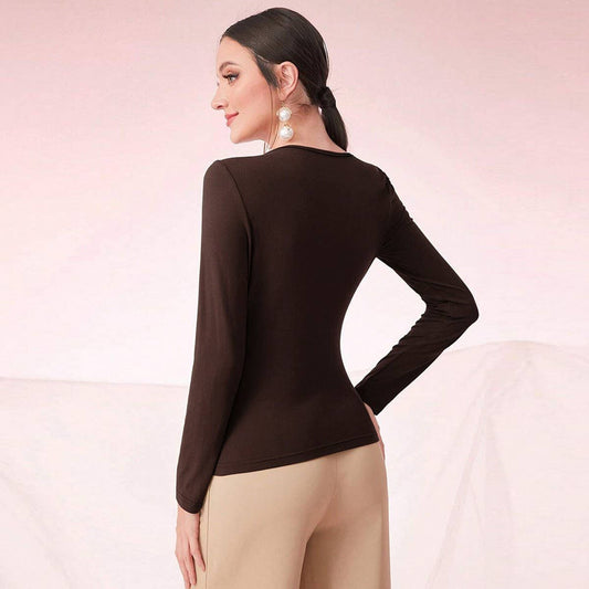 Lean neck slim pleated all-in-one base
