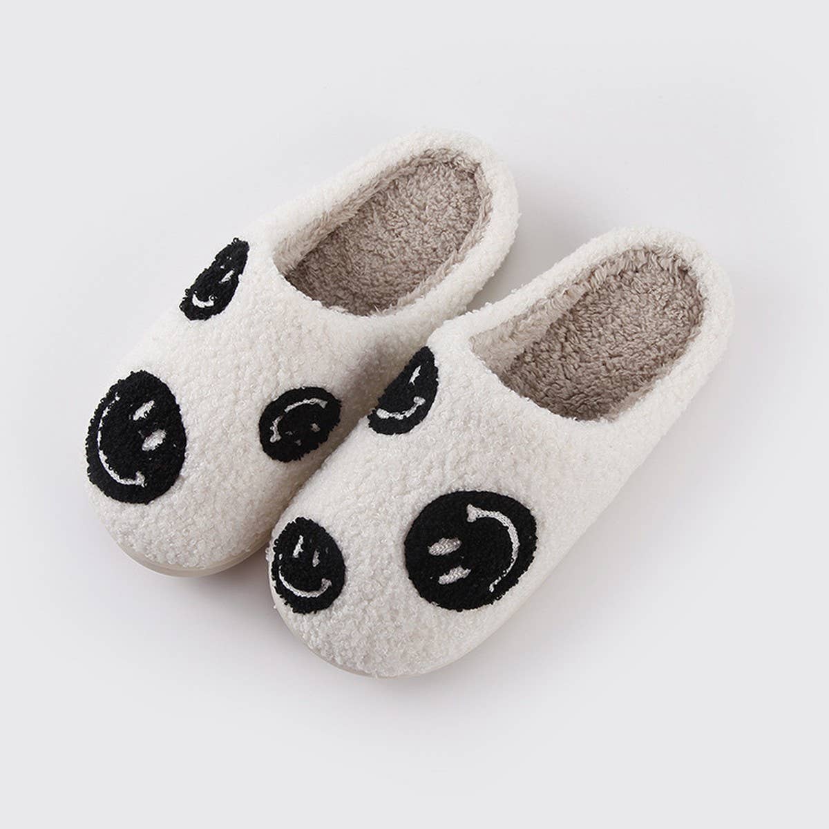 SMILING FACE PATTERN WINTER WARM COTTON SLIPPERS_CWSHS0461