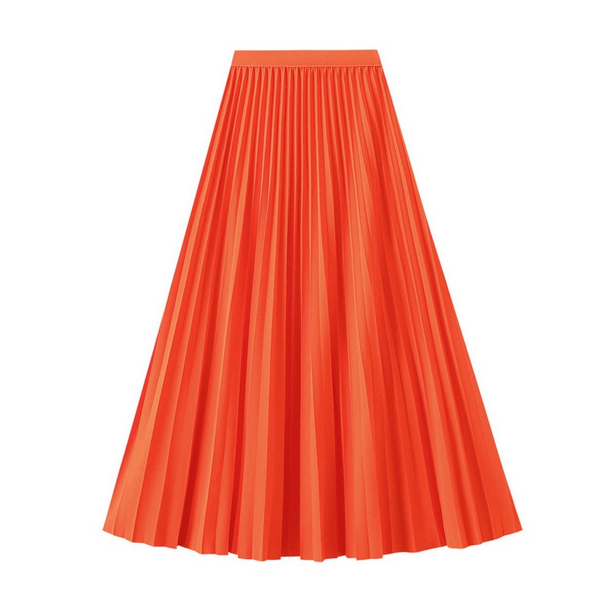 ACCORDION SKIRT LONG HIGH WAISTA-LINE PLEATEDSKIRT_CWBMS0293