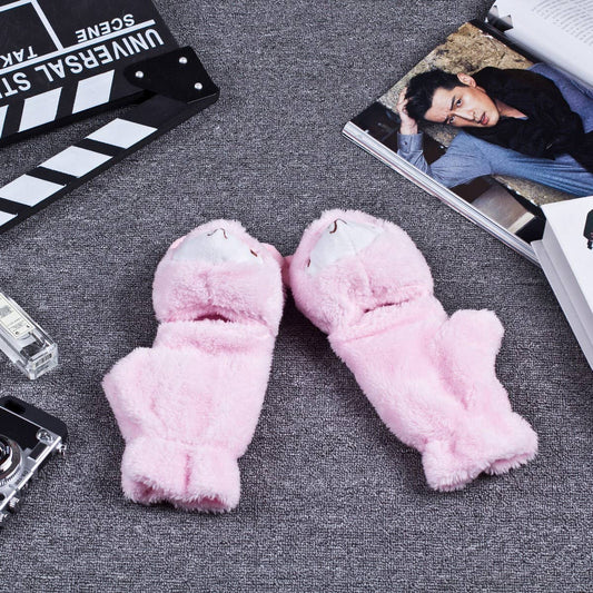NEW CUTE CARTOON THICK WARM ALPACA GLOVES_CWAG0268