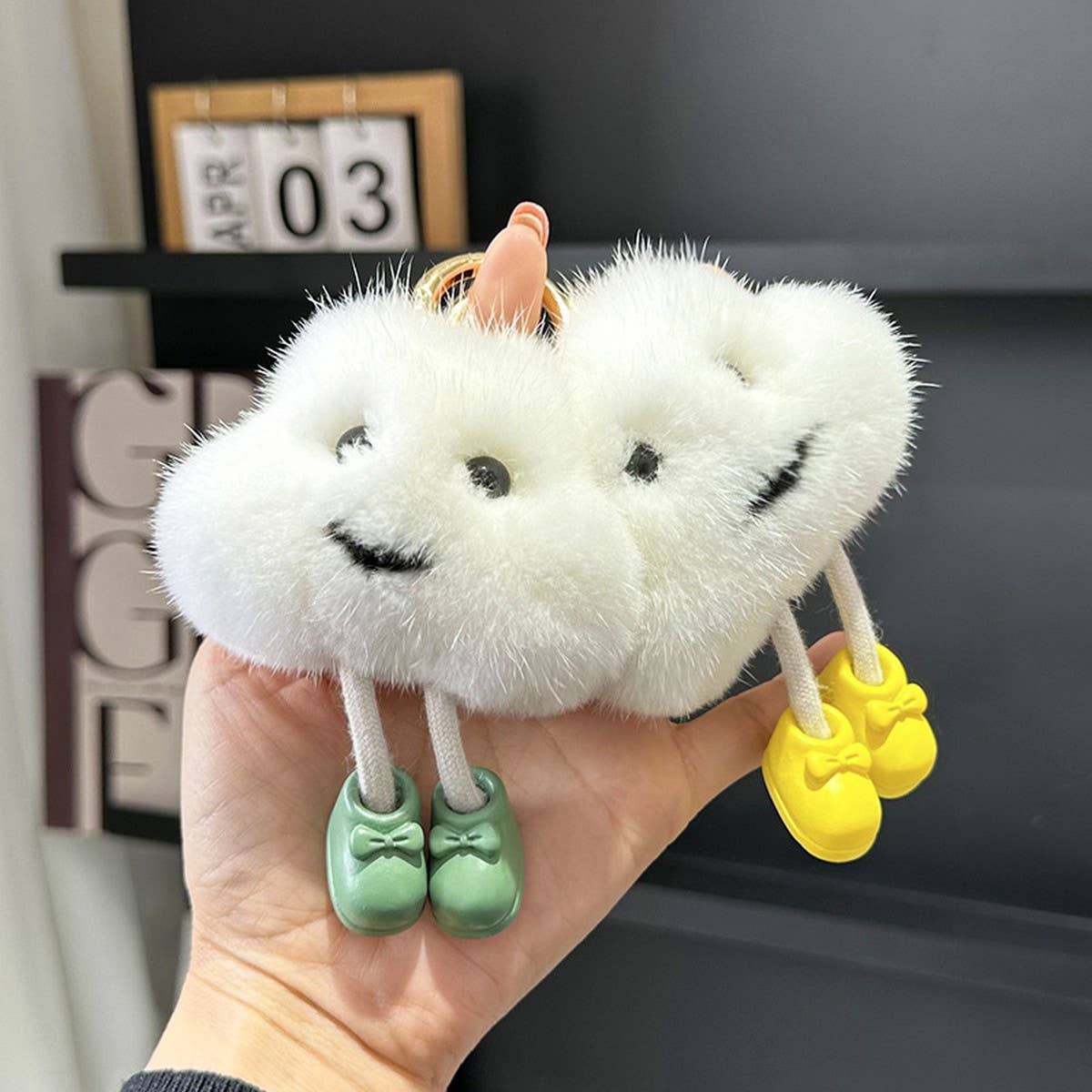 CUTE LITTLE CLOUD CAR KEYCHAIN PENDANT ACCESSORIES