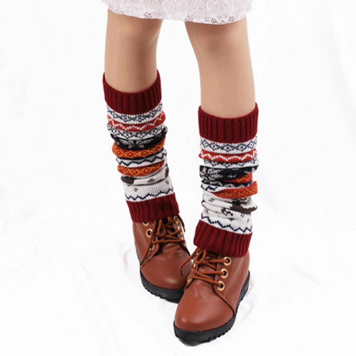 CWMS0820_Christmas Knitted Deer Leg Warmers