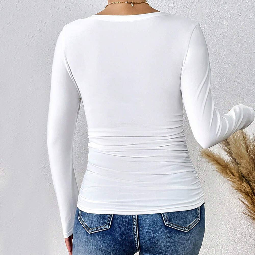 SLIM-FIT LONG-SLEEVED ALL-IN-ONE BASE SHIRT