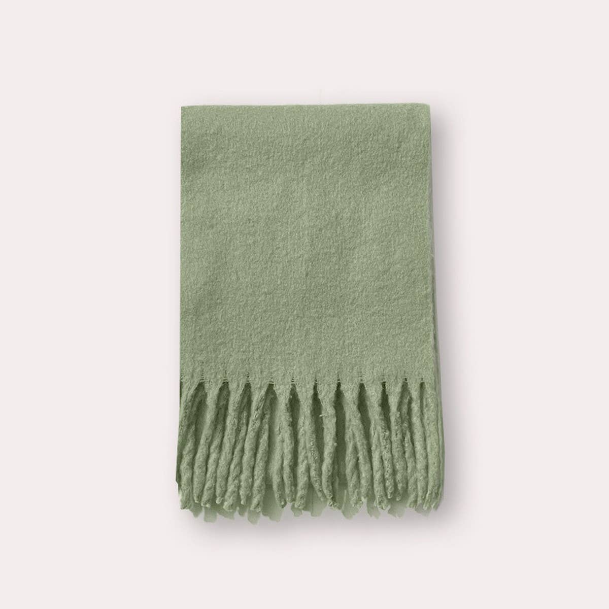 Wool Blend Solid Scarf ??Soft Warm Winter Wrap_CWASC2319