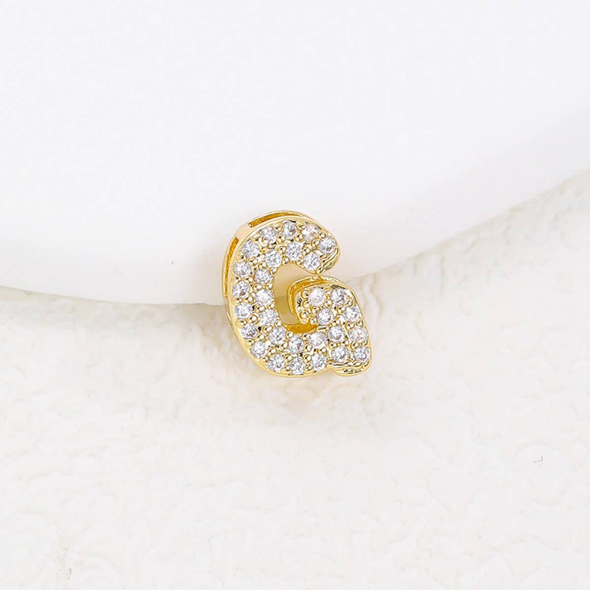 Tiny Zirconia Pendant 26 Letters Necklace