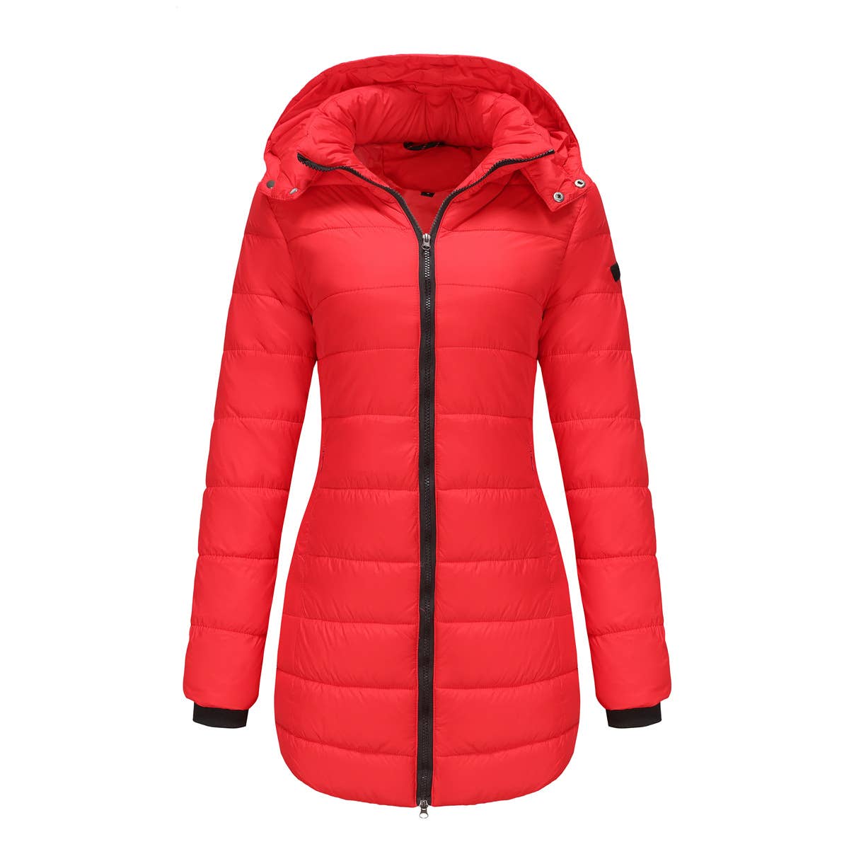 Waterproof cotton-padded jacket with removable cap