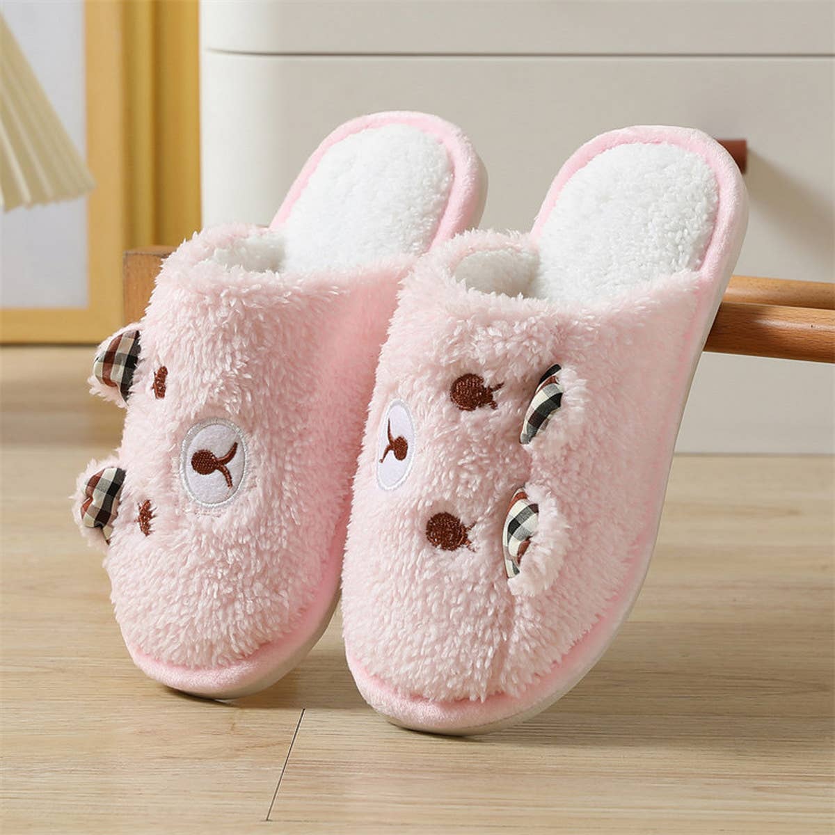 HOUSEHOLD CUTE CARTOON BEAR COTTON SLIPPERS