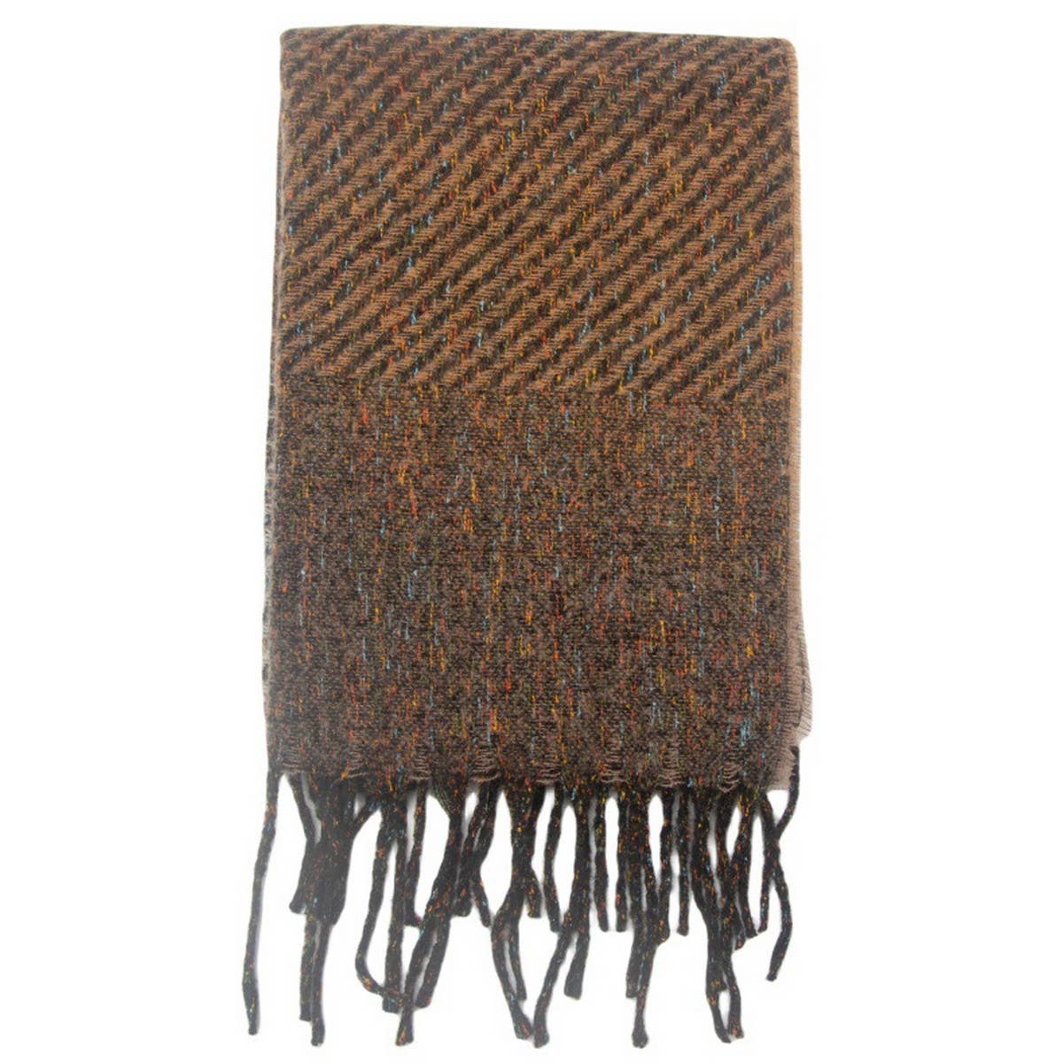 Gradient Tassel Scarf for Women - Winter Shawl