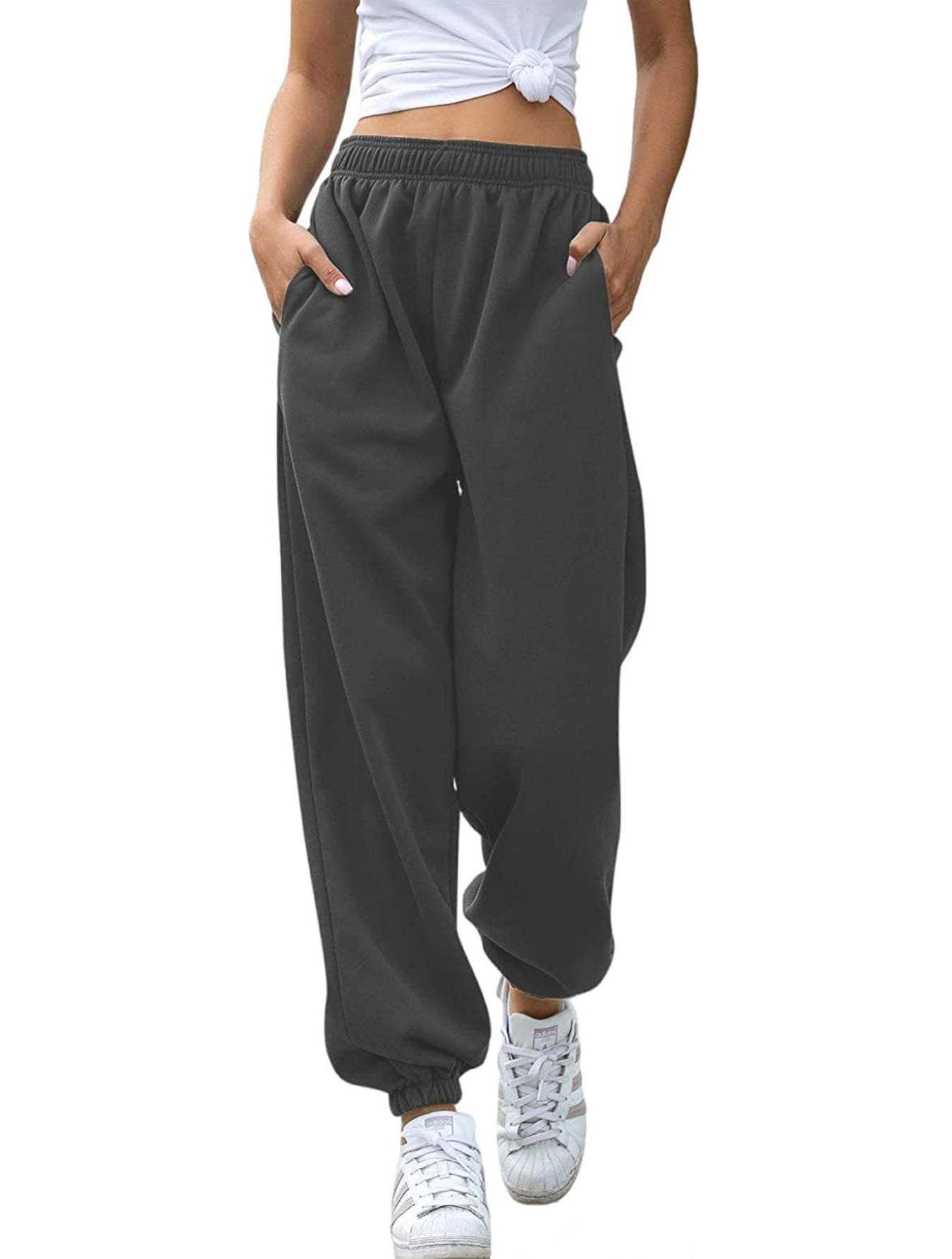 FASHION HIGH-WAISTED CASUAL SPORTS SWEATPANTS
