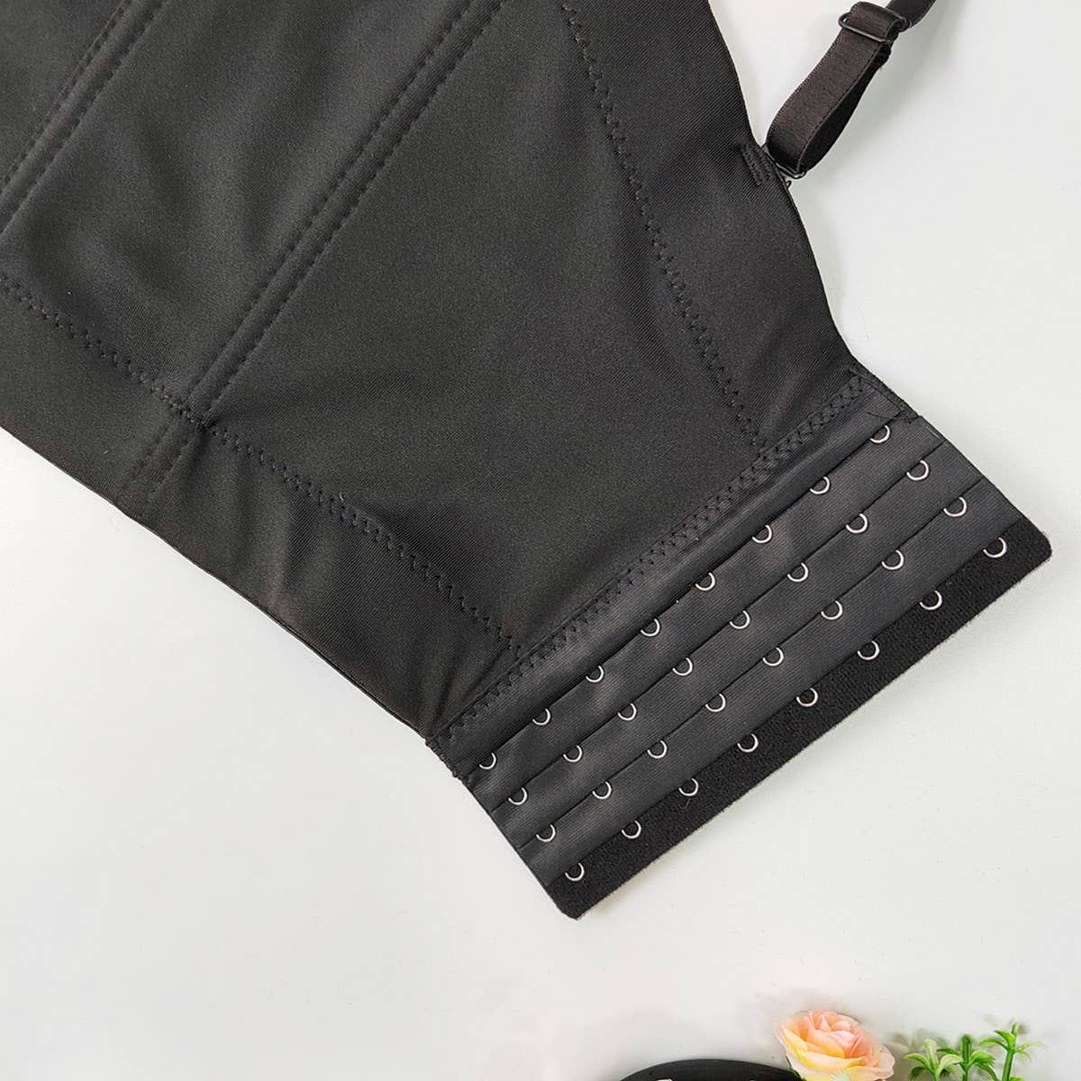 WAIST BRA WITH RHINESTONES HERRINGBONE BRA