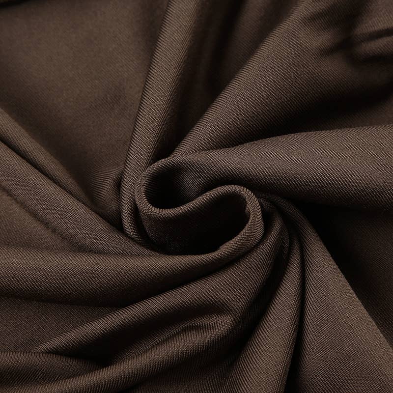 Leopard print spliced wooden ear trim vest