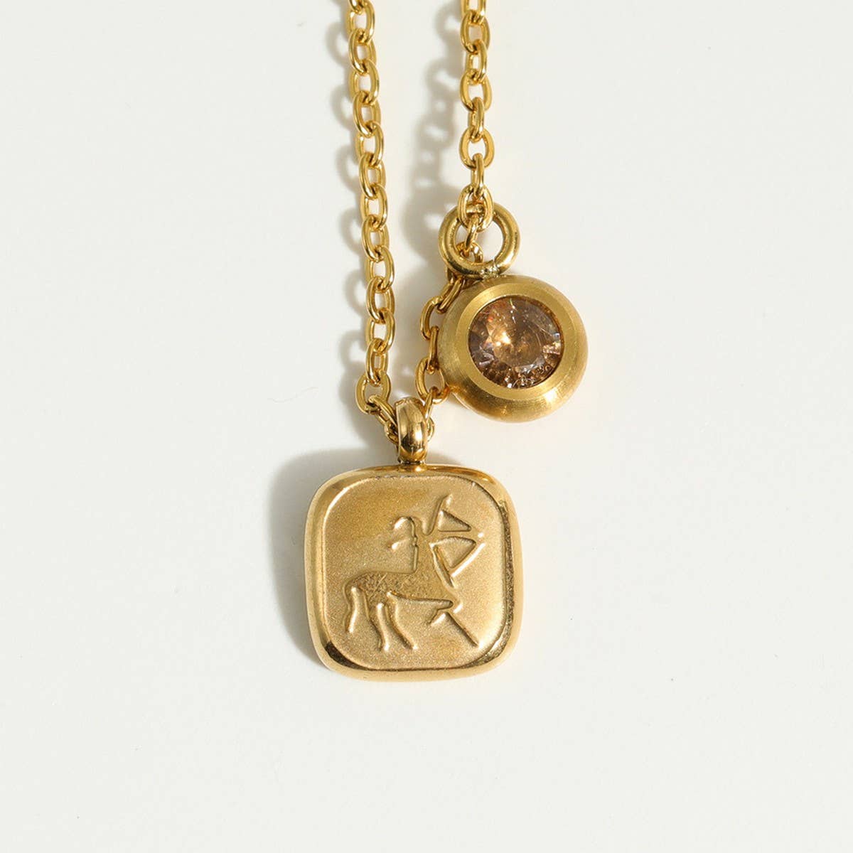 NEW RETRO 12 ZODIAC SIGN PENDANT NECKLACE