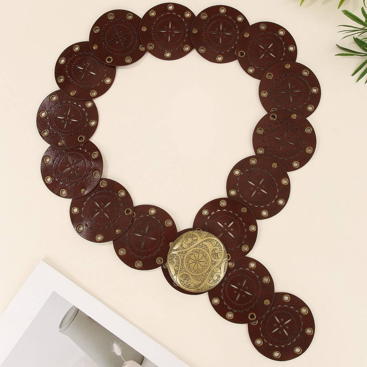 Vintage Hollow Out Western Belt for Dresses Jeans_CWABE1229