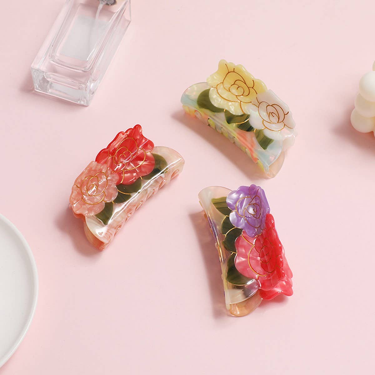 Vintage Lotus Mushroom Sweet Hair Clip