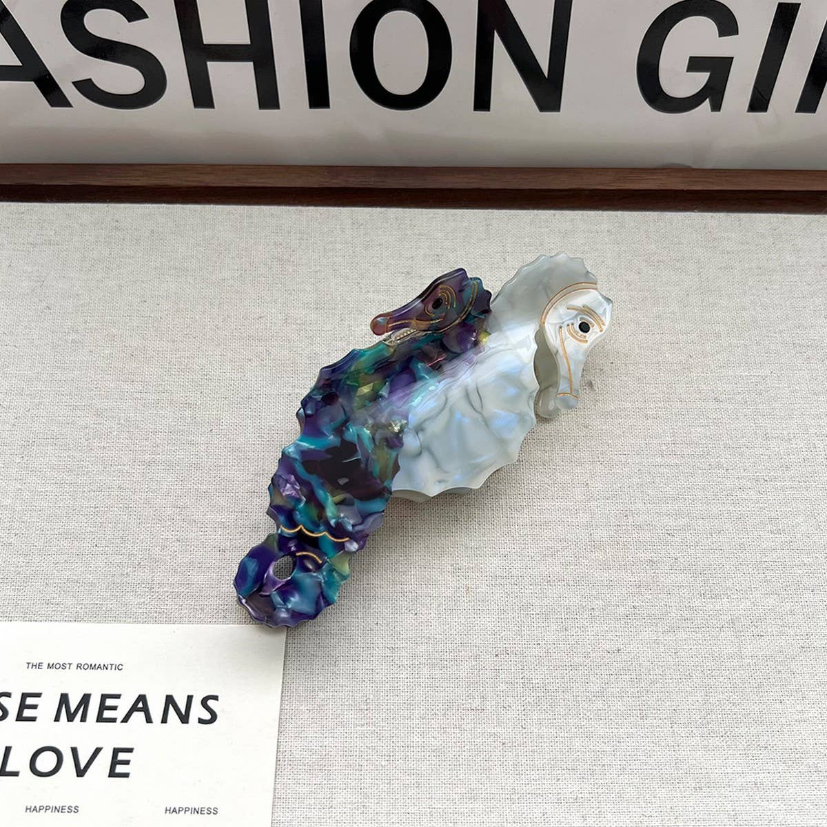 Ocean Hair Claw,Dolphin Whale Jellyfish Large Clip_CWAHA5705