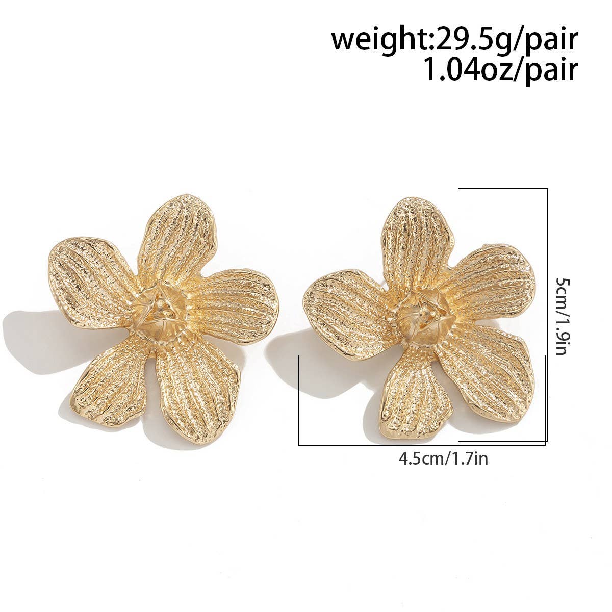 COOL AND SIMPLE RETRO FLOWER EARRINGS