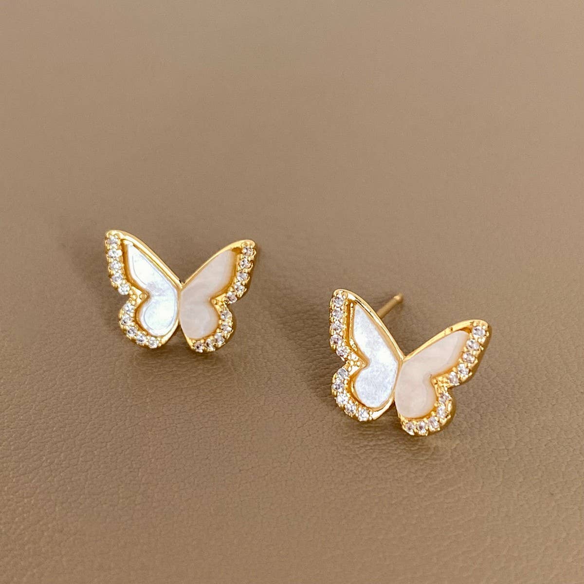 SWEET BUTTERFLY MICRO-INLAID EARRINGS FOR WOMEN
