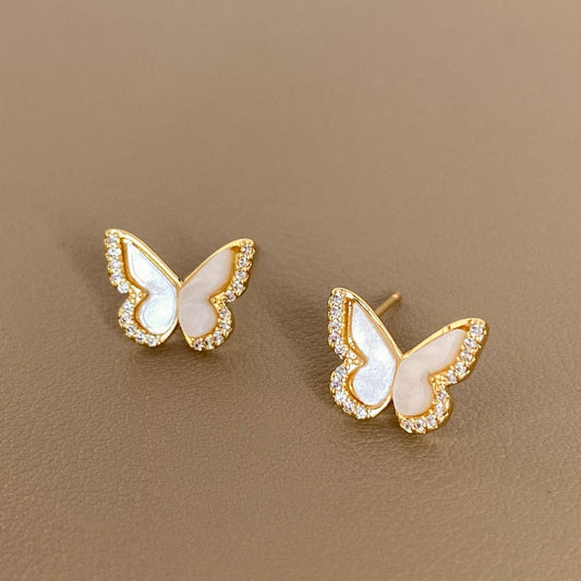 SWEET BUTTERFLY MICRO-INLAID EARRINGS FOR WOMEN