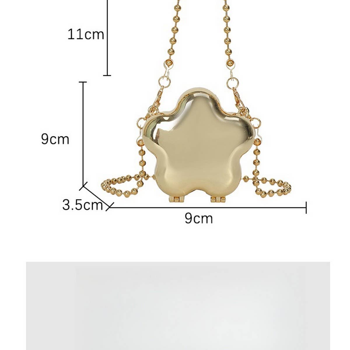 STAR SHAPE EVENING CLUTCH  BAG SHOULDER BAG_CWAB3262