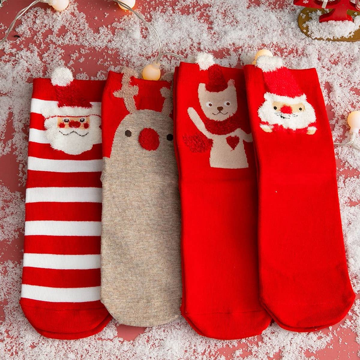 CHRISTMAS SOCKS ELK OLD MAN SOCKS