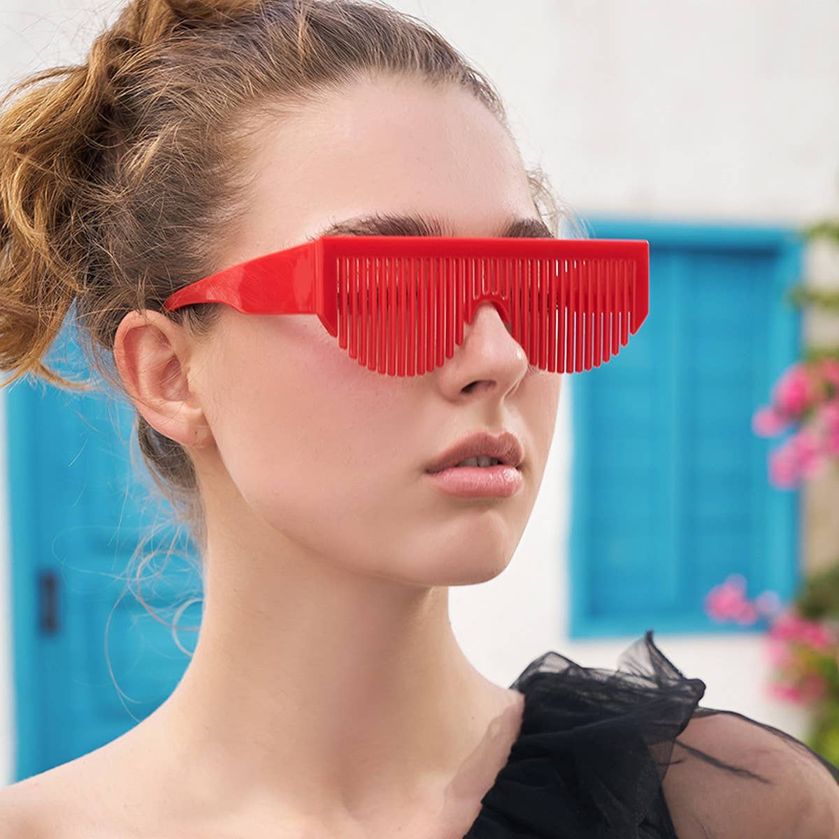 CREATIVE GRADIENT PARTY COMB SUNGLASSES