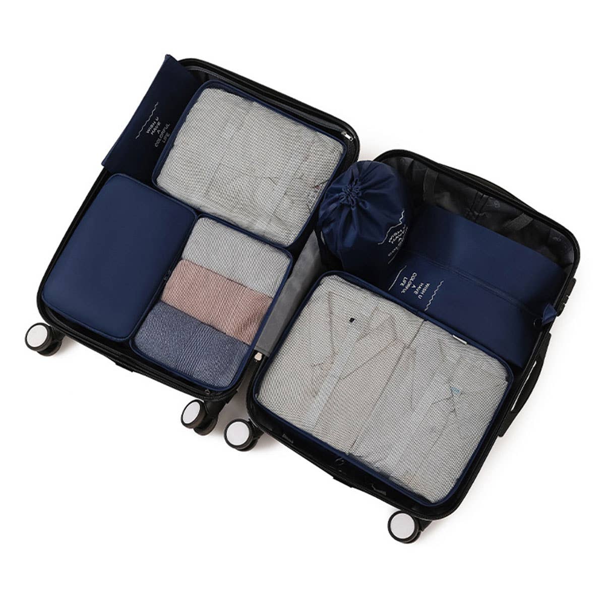 6/7-Piece Waterproof Travel Packing Cube Set_CWAB0542