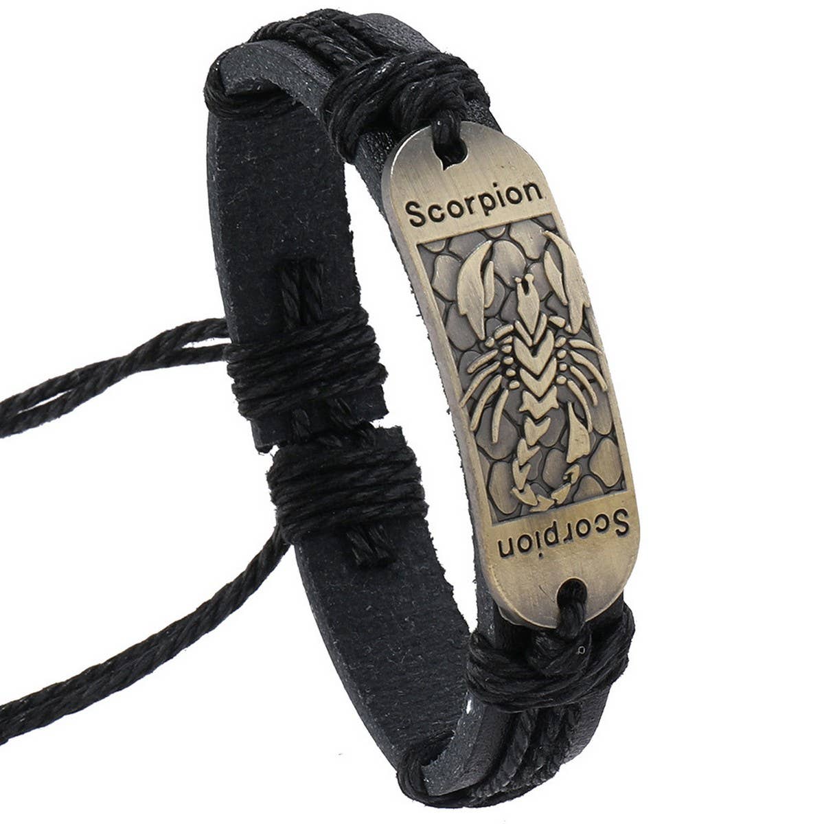 SIMPLE HAND-WOVEN VINTAGE LEATHER BRACELET_CWMM4521