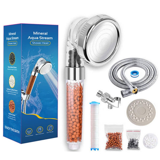 NEGATIVE ION BOOSTER ADJUSTABLE SHOWER SET