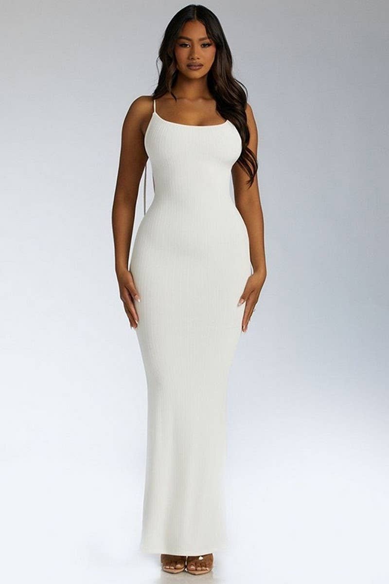 CWDMD4947_RIBBED BODYCON CAMI DRESS WITH SEXY BACK TIE