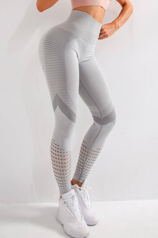 CWBLP1781_HIGH WAIST MESH TIGHT RUNNING SPORTS YOGA PANTS