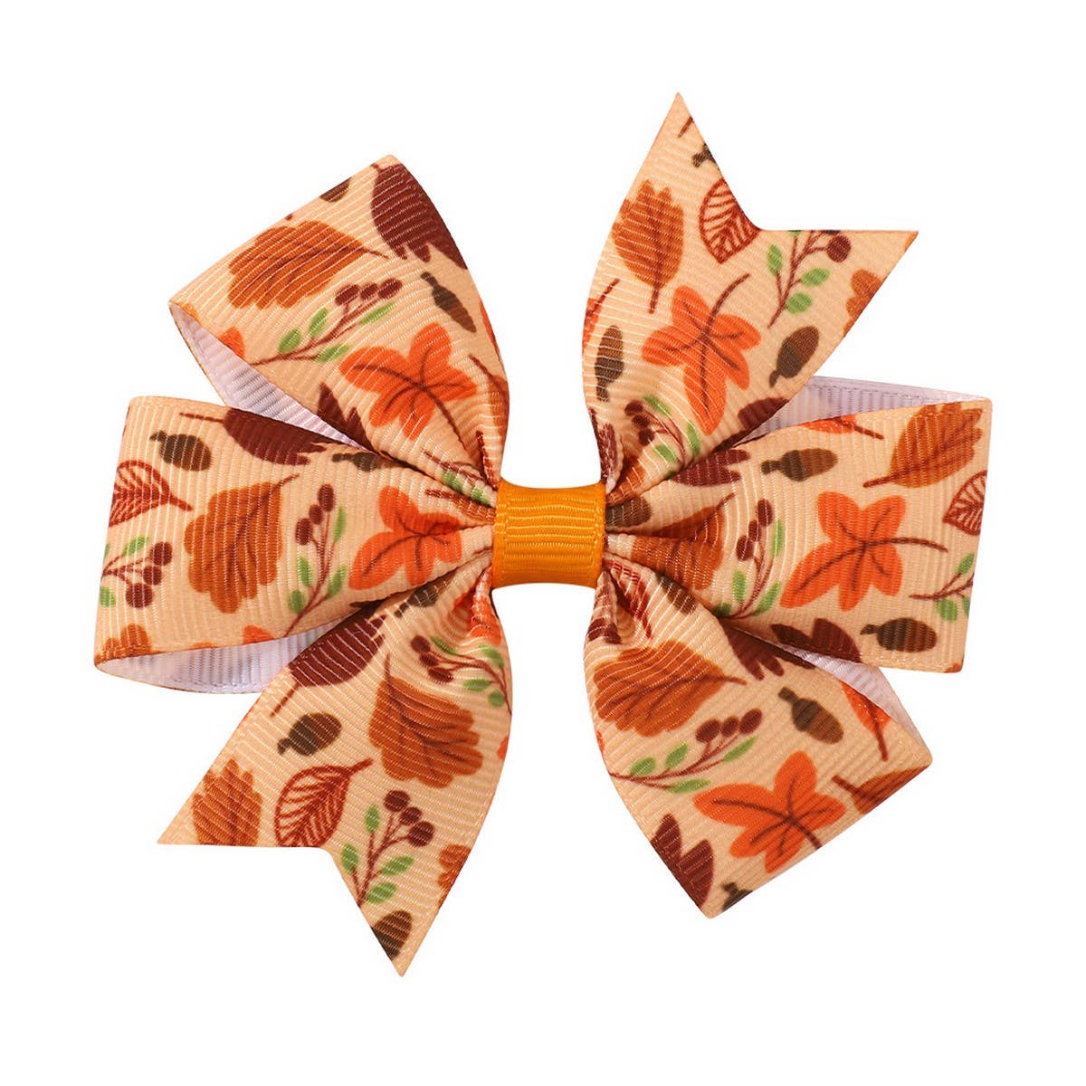 Thanksgiving Turkey Pumpkin Tail Hair Clip