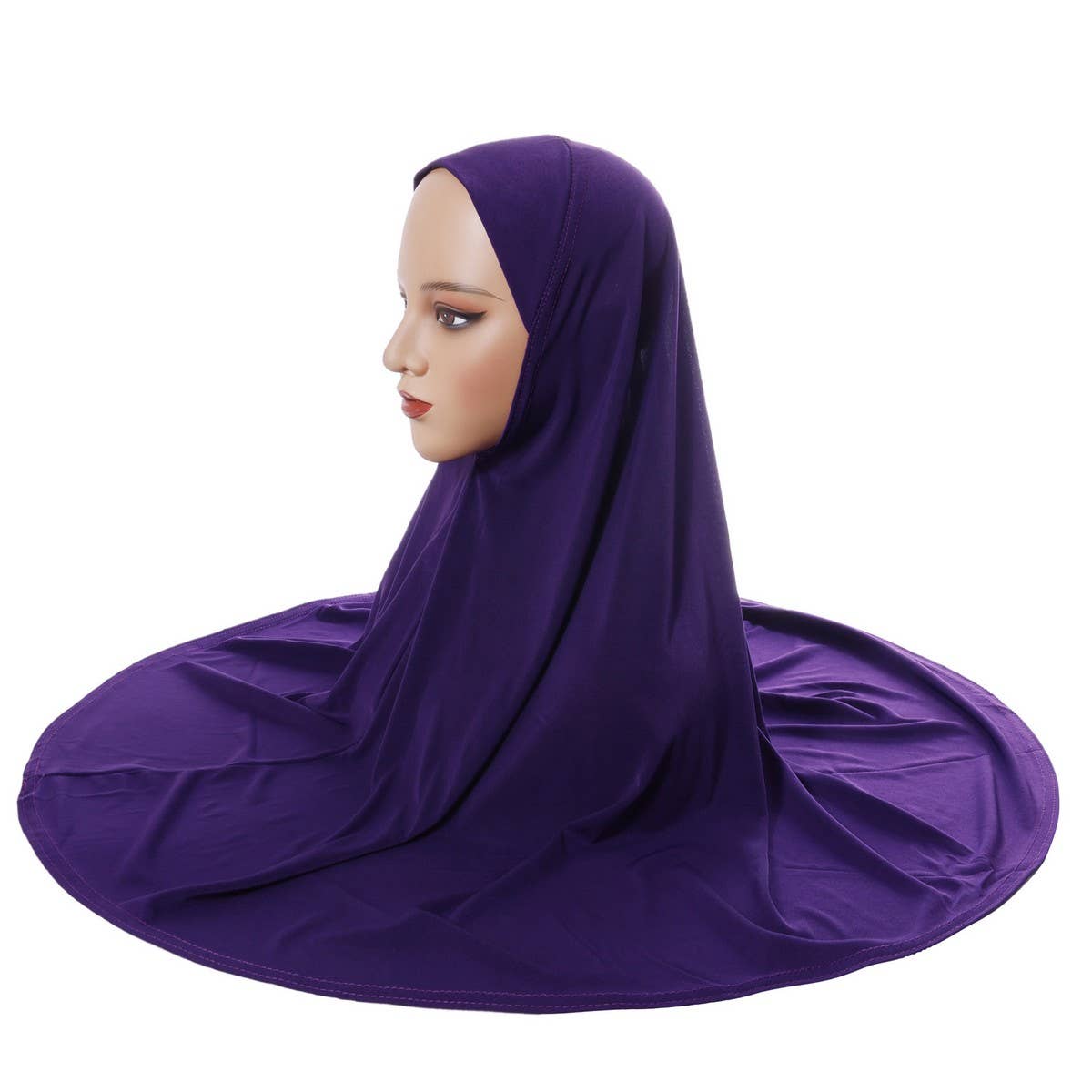 DOUBLE LAYER ROUND EDGE WOMEN'S HIJAB HEADSCARF