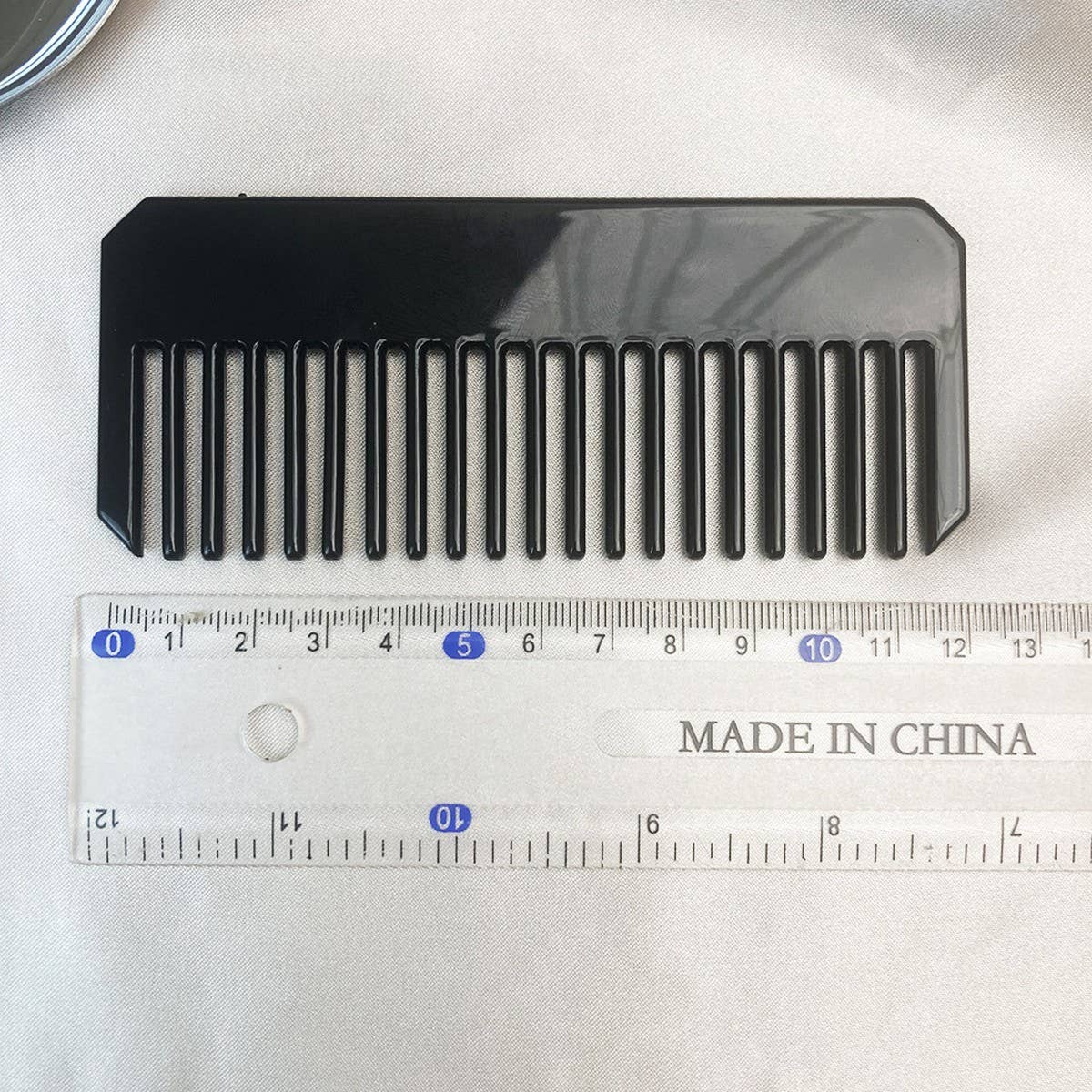 Vintage Black Acetate Hair Comb for Women