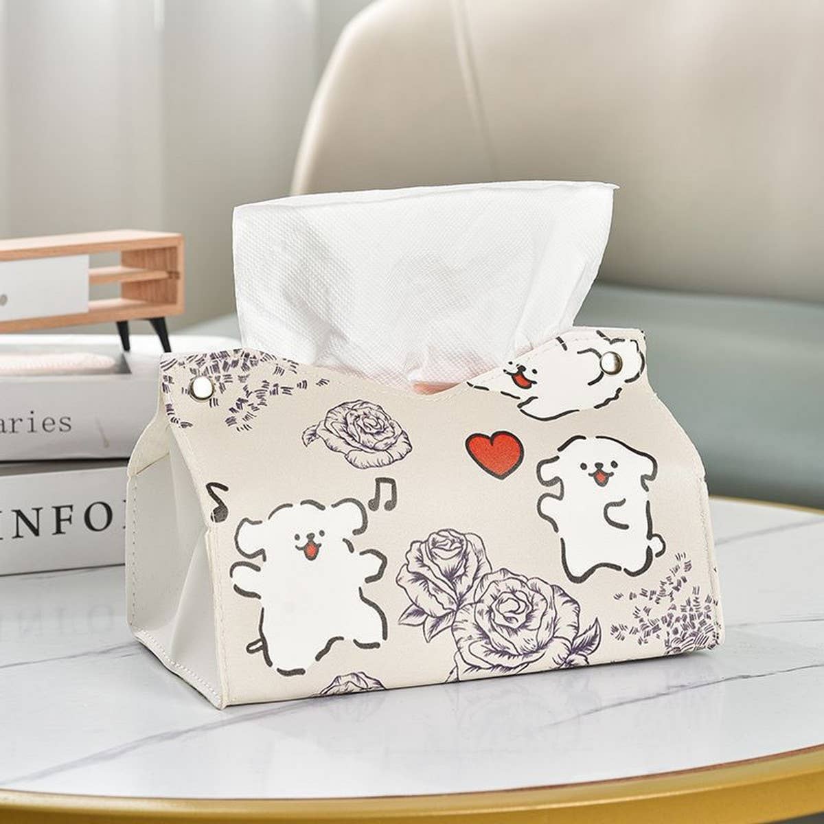 CUTE CARTOON HOUSEHOLD DESKTOP TISSUE BOX