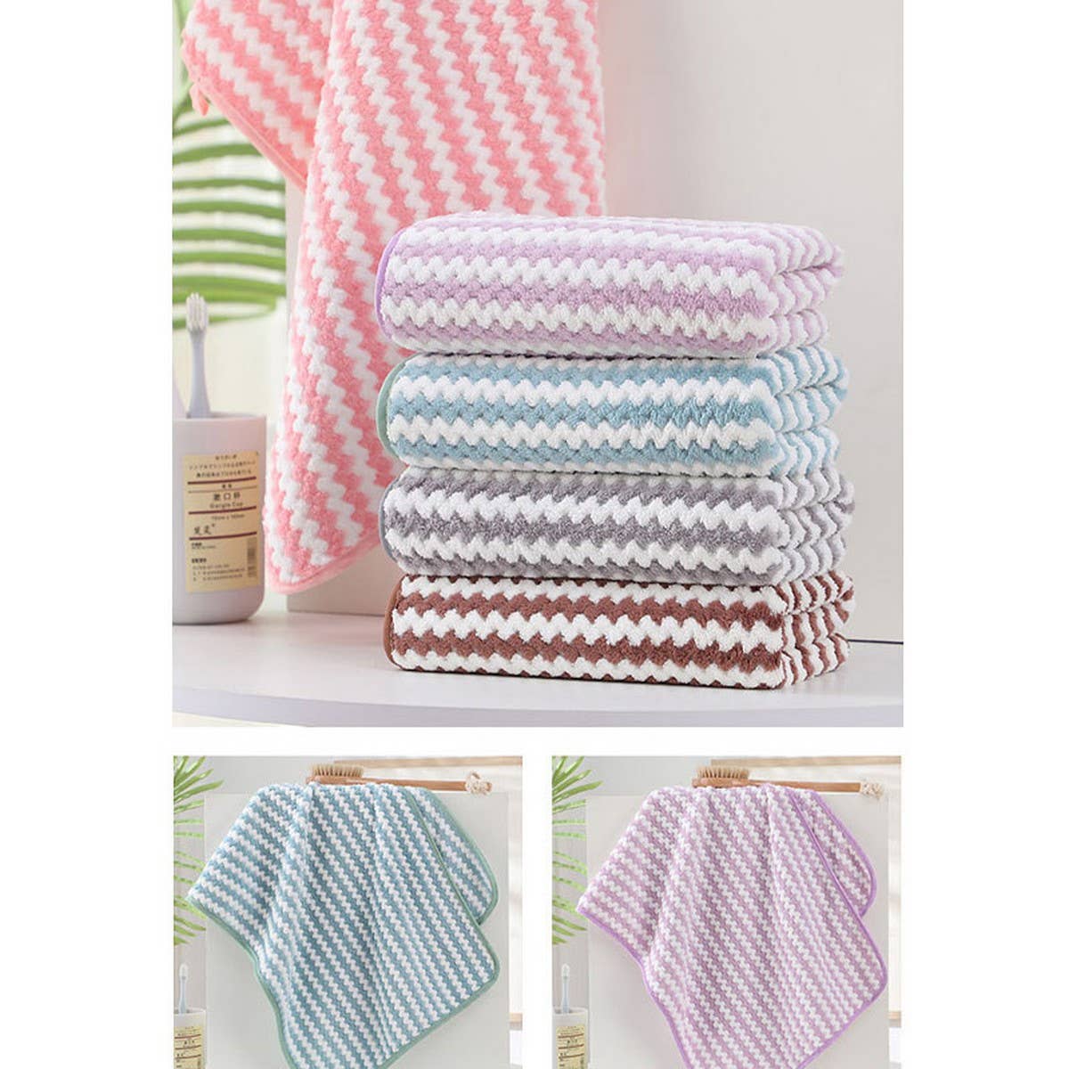 SOFT ABSORBENT CORAL FLEECE FACE TOWEL_CWASC1635