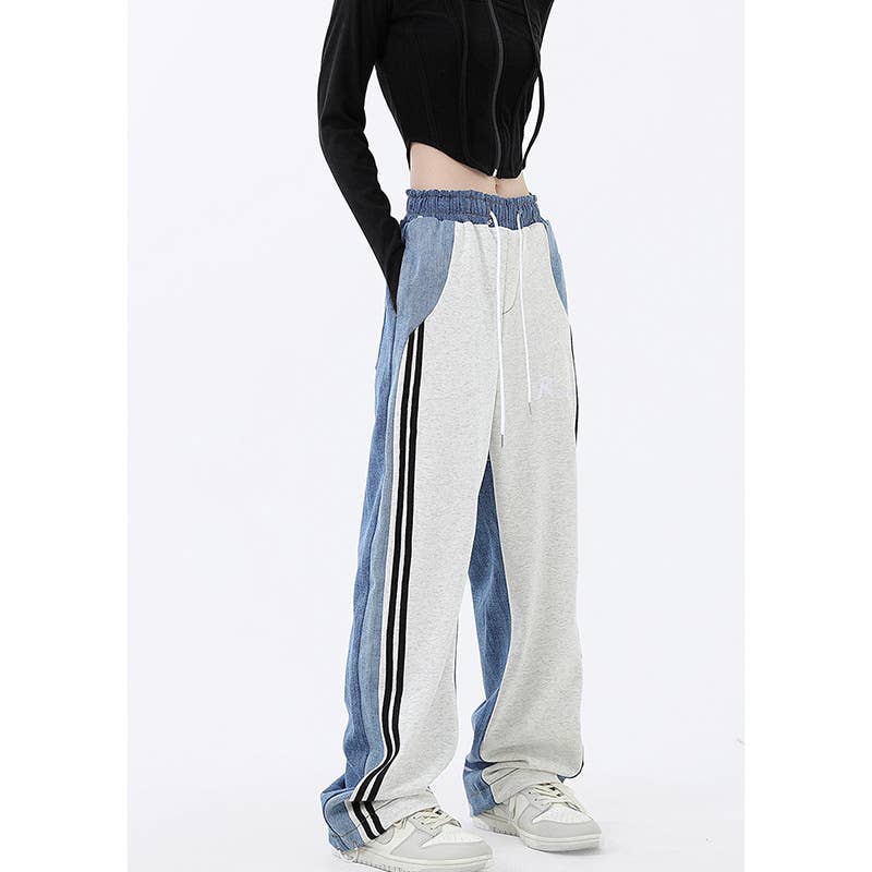 High street loose wide-leg jeans