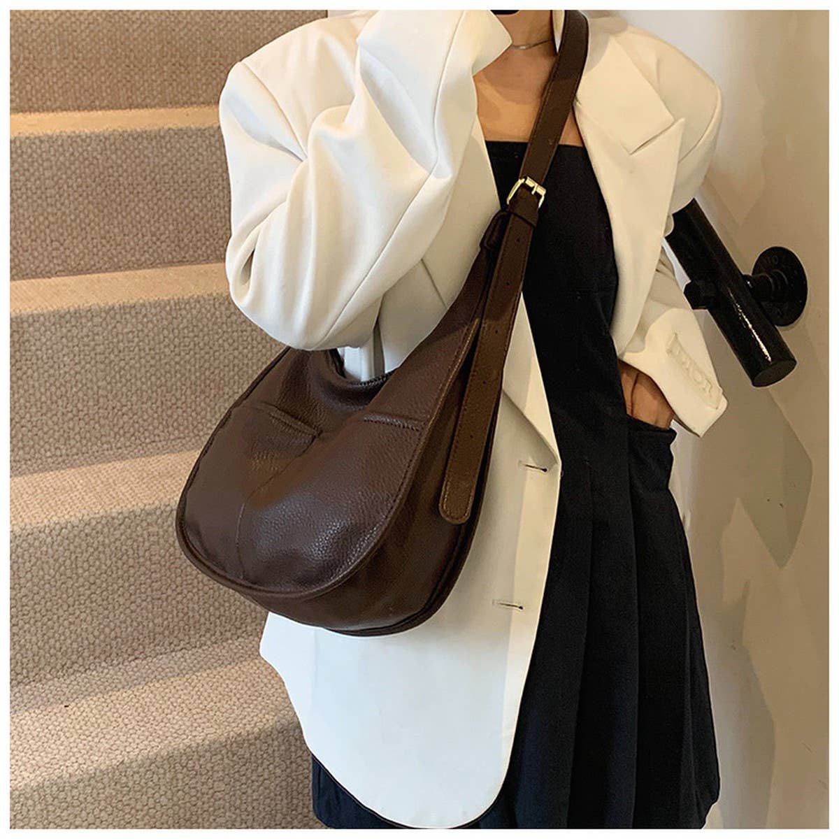 RETRO NICHE NEW SIMPLE CROSSBODY BAG_CWAB3267