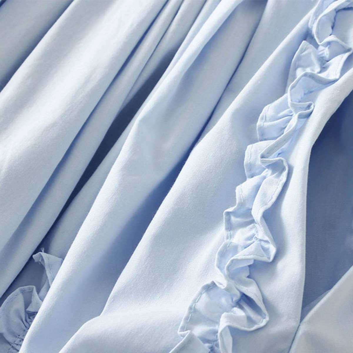 Ruffle Trim 3D Lace A-Line Slimming Skirt