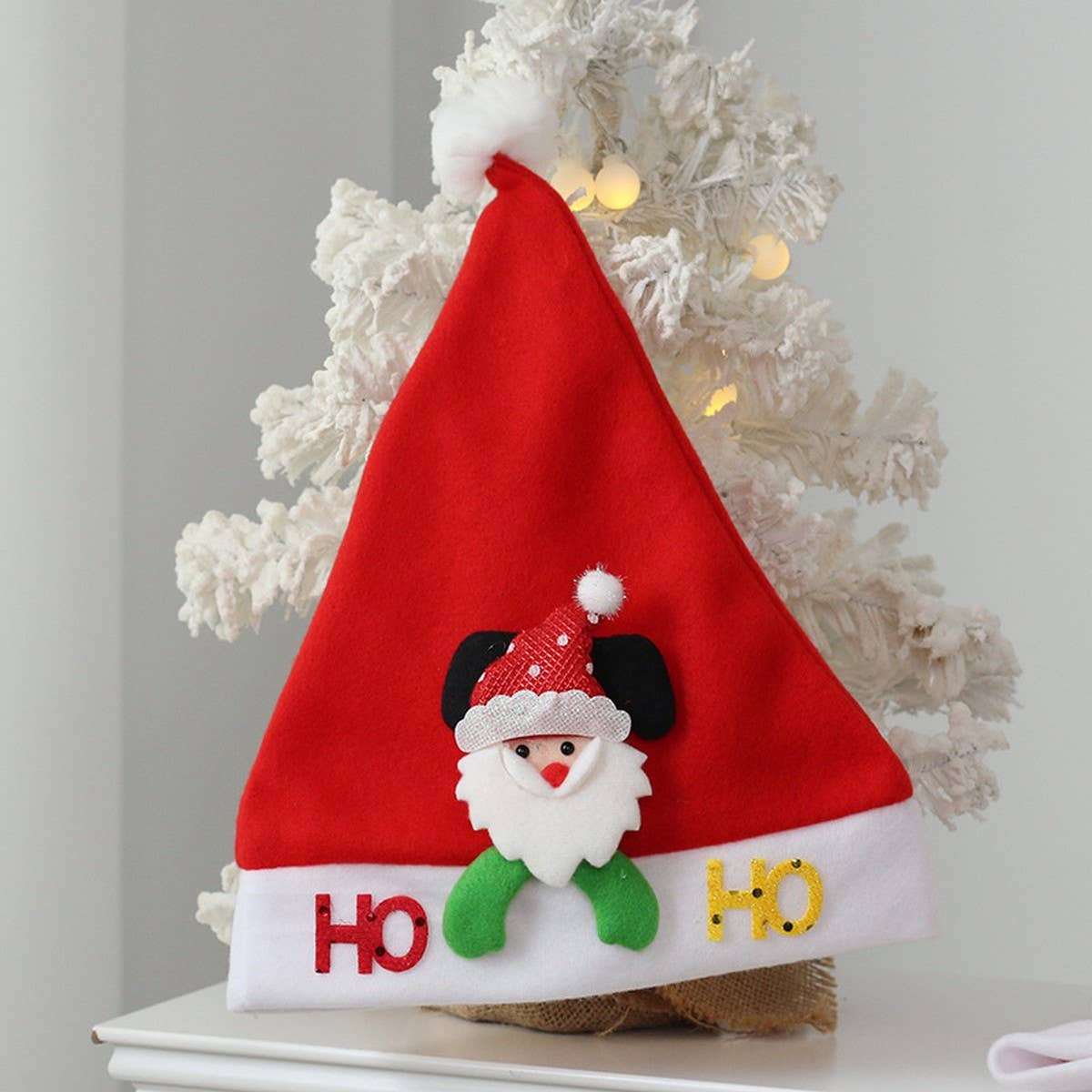 Luxury Plush Santa Hat with Doll Design_CWAJE05370