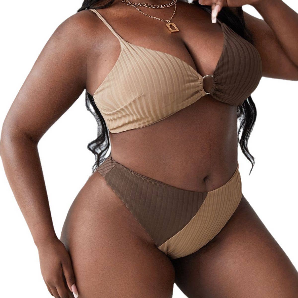 STYLISH LEOPARD PRINT ONE PIECE BIKINI SWIMSUIT_CWMW0218