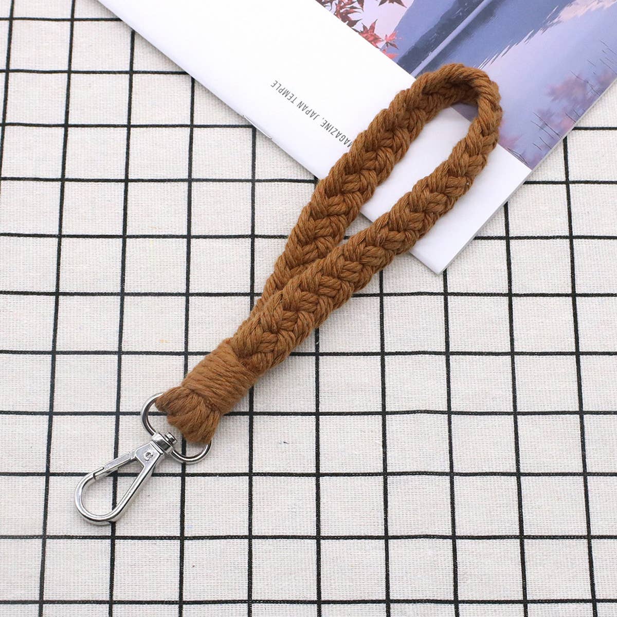 HAND-WOVEN KEYCHAIN BRACELET
